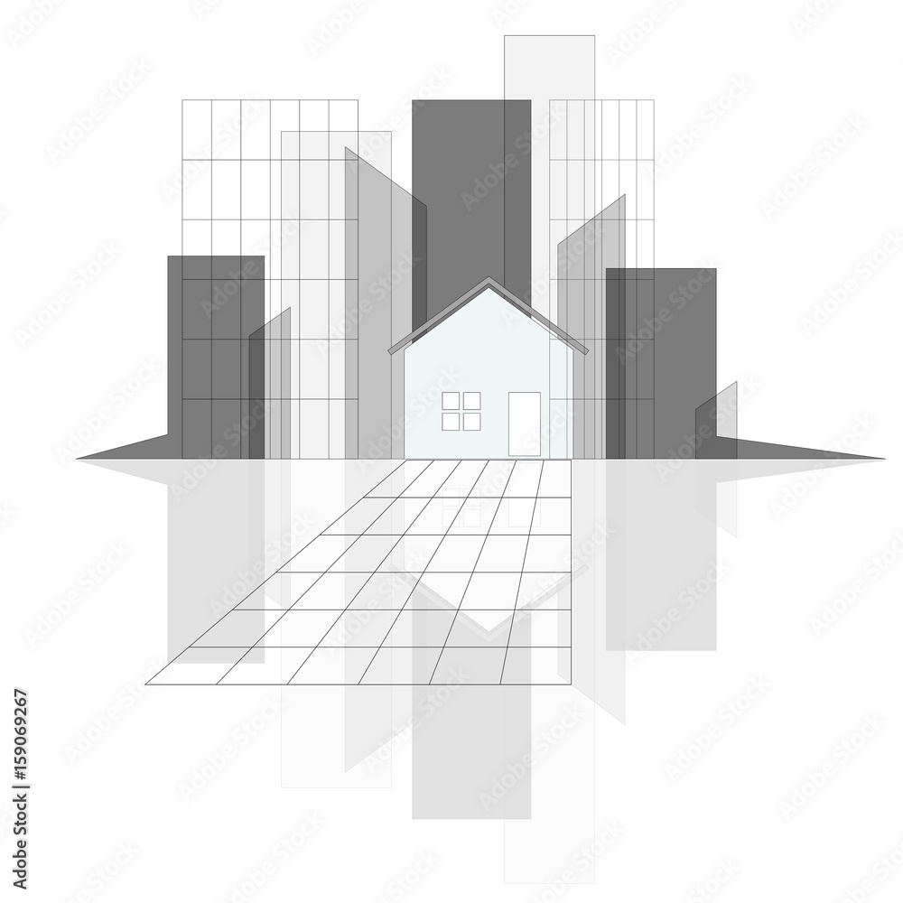 Fototapeta premium Architektur Gitter