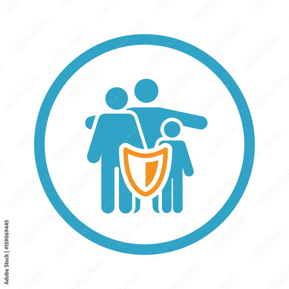 Family Insurance Solutions and Services Icon. Family Insurance Solutions and Services Icon.