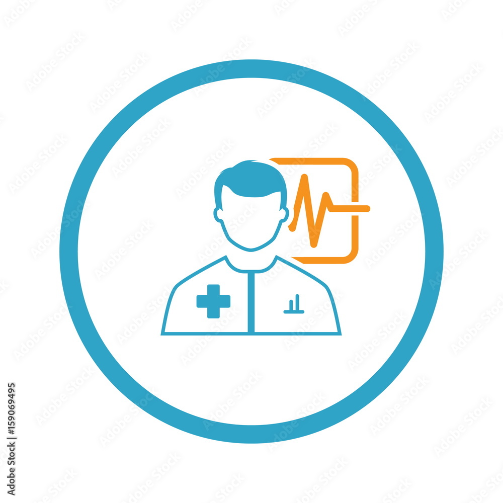Doctor Consultation and Medical Services Icon. Flat Design. Doctor Consultation and Medical Services Icon. Flat Design.