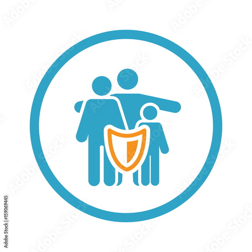 Family Insurance Solutions and Services Icon.