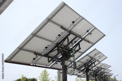 solarcell panel for ecofriendly generating electricity photo