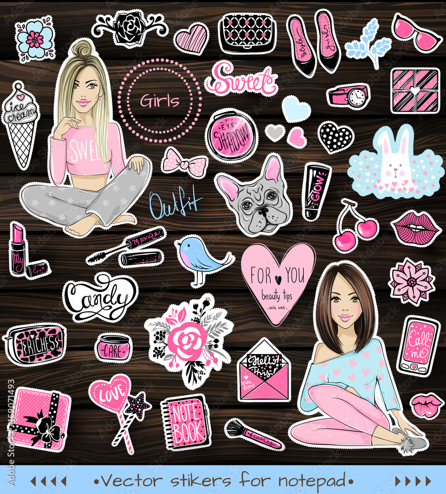 Trendy Fashion Stickers for Girls