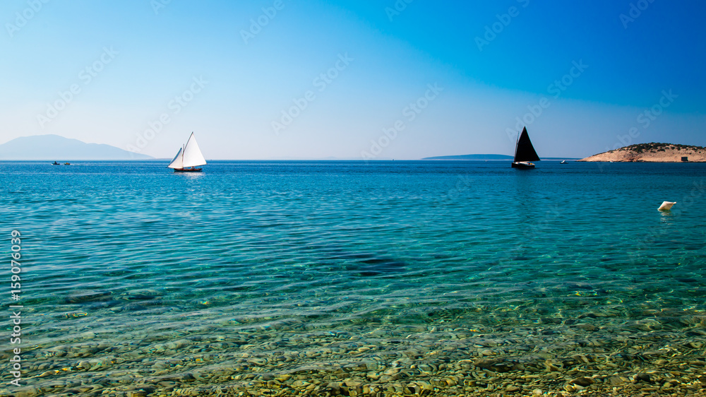 regatta in a bay in Croatia