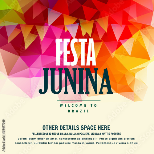 festa junina brazilian june festival colorful background