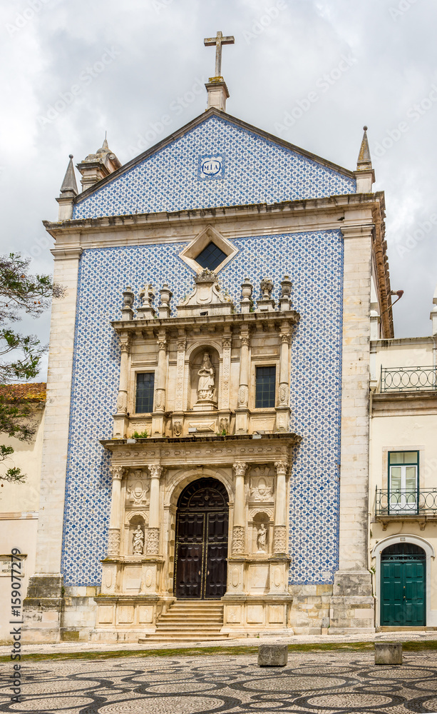 View at the  Misericordia church decorated with azulejo in Aveiro ,Portugal