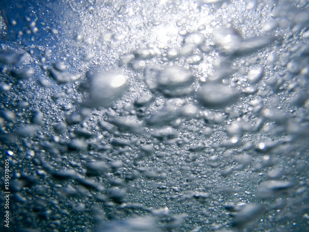 underwater scene with air bubbles under water underwater scene with air bubbles under water