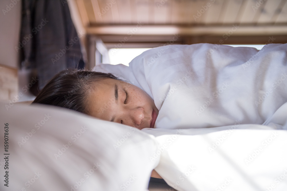 Sleeping girl facial features Sleeping girl facial features
