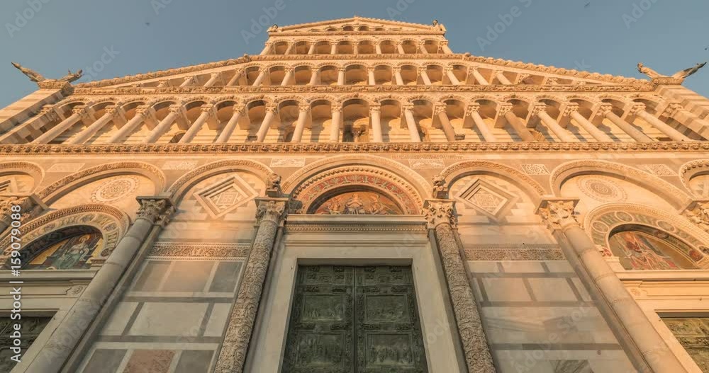 Hyperlapse. Cattedrale Piazza dei Miracoli a Pisa. Hyperlapse. Cattedrale Piazza dei Miracoli a Pisa.