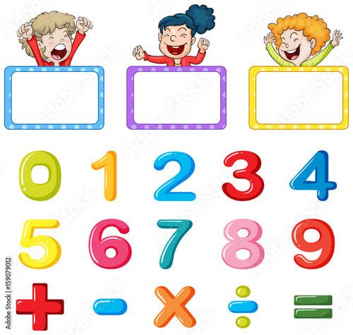 Frame templates and numbers
