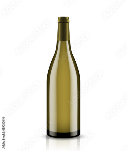 Mockup wine bottle. vector design.