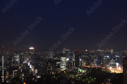 日本・東京の都市景観（晴海ふ頭やお台場などを望む） © Ryuji