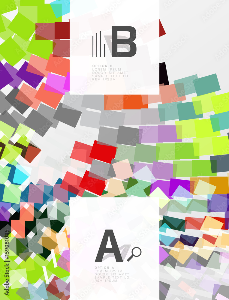 Geometrical abstract background with infographics Geometrical abstract background with infographics