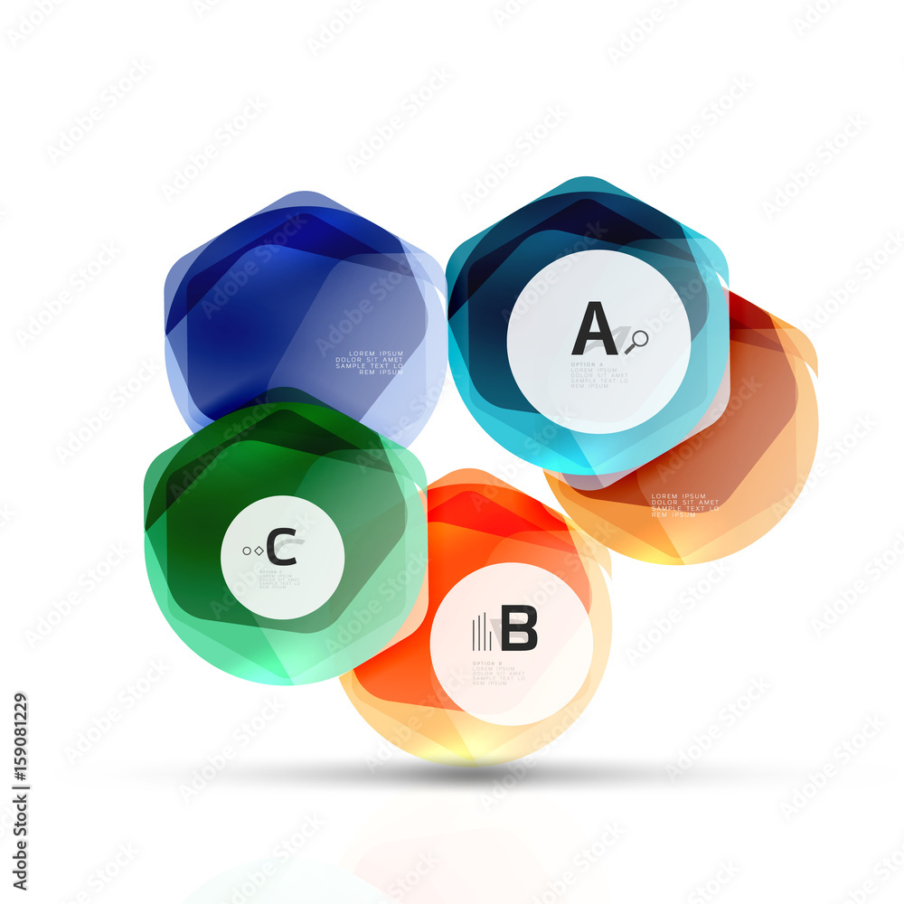 Geometrical hexagon aqua elements Geometrical hexagon aqua elements