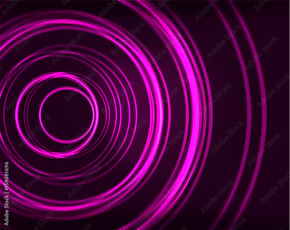 Neon circles abstract background Neon circles abstract background