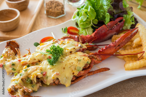 baked lobster cheese