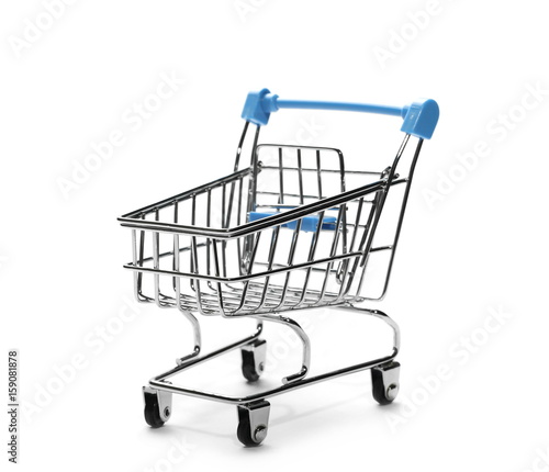 Shopping cart isolated on white background