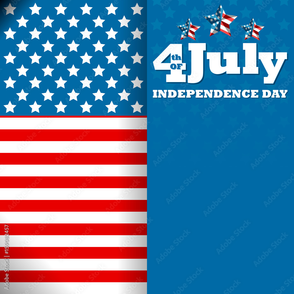 Happy Independence Day Poster, 4th of July.