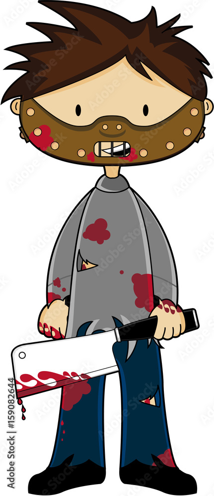 Cartoon Halloween Serial Killer Stock Vector | Adobe Stock Cartoon Halloween Serial Killer Stock Vector | Adobe Stock