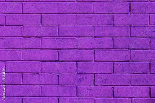 Purple painted brick wall