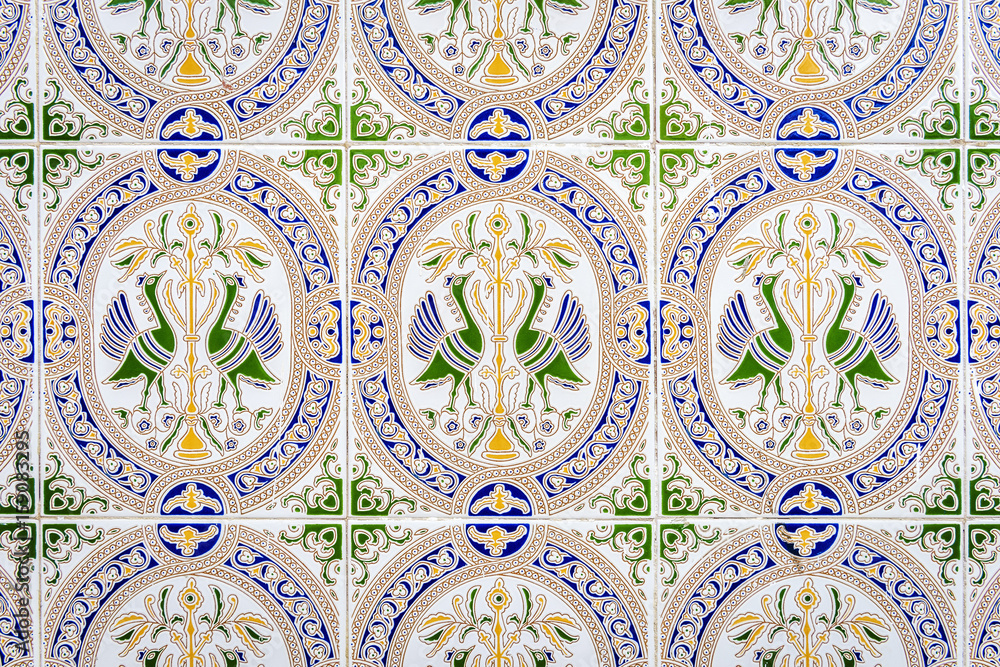 Ornate Tiled Wall Mosaics in Marbella
