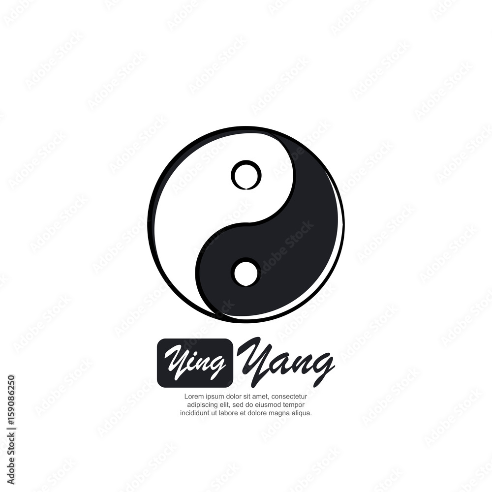 Template logo for ying yang