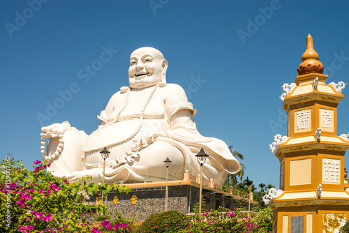 Big white buddha in Can Tho