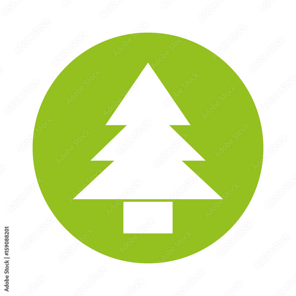round icon cute green tree cartoon vector graphic design round icon cute green tree cartoon vector graphic design