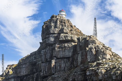 View on the lighthouse of Cape point, South Africa