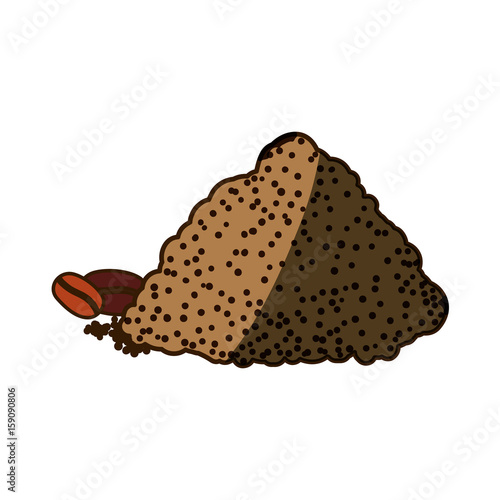 Instant coffee powder icon vector illustration graphic design
