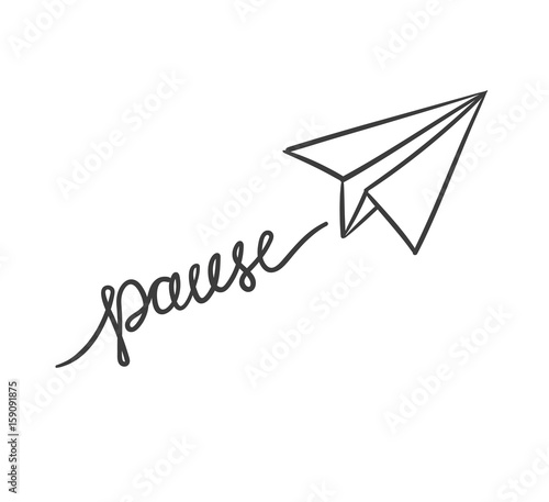 Pause Papierflieger