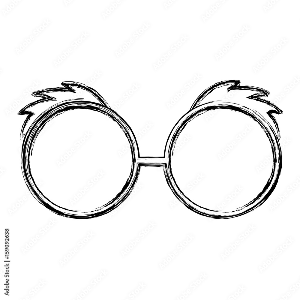 sketch draw glasses cartoon vector graphic design sketch draw glasses cartoon vector graphic design