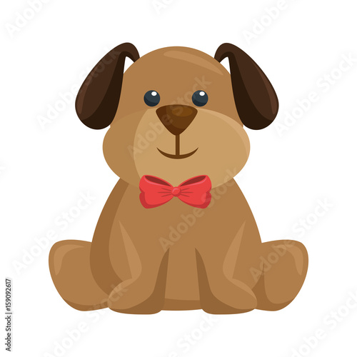 bear toy icon over white background vector illustration