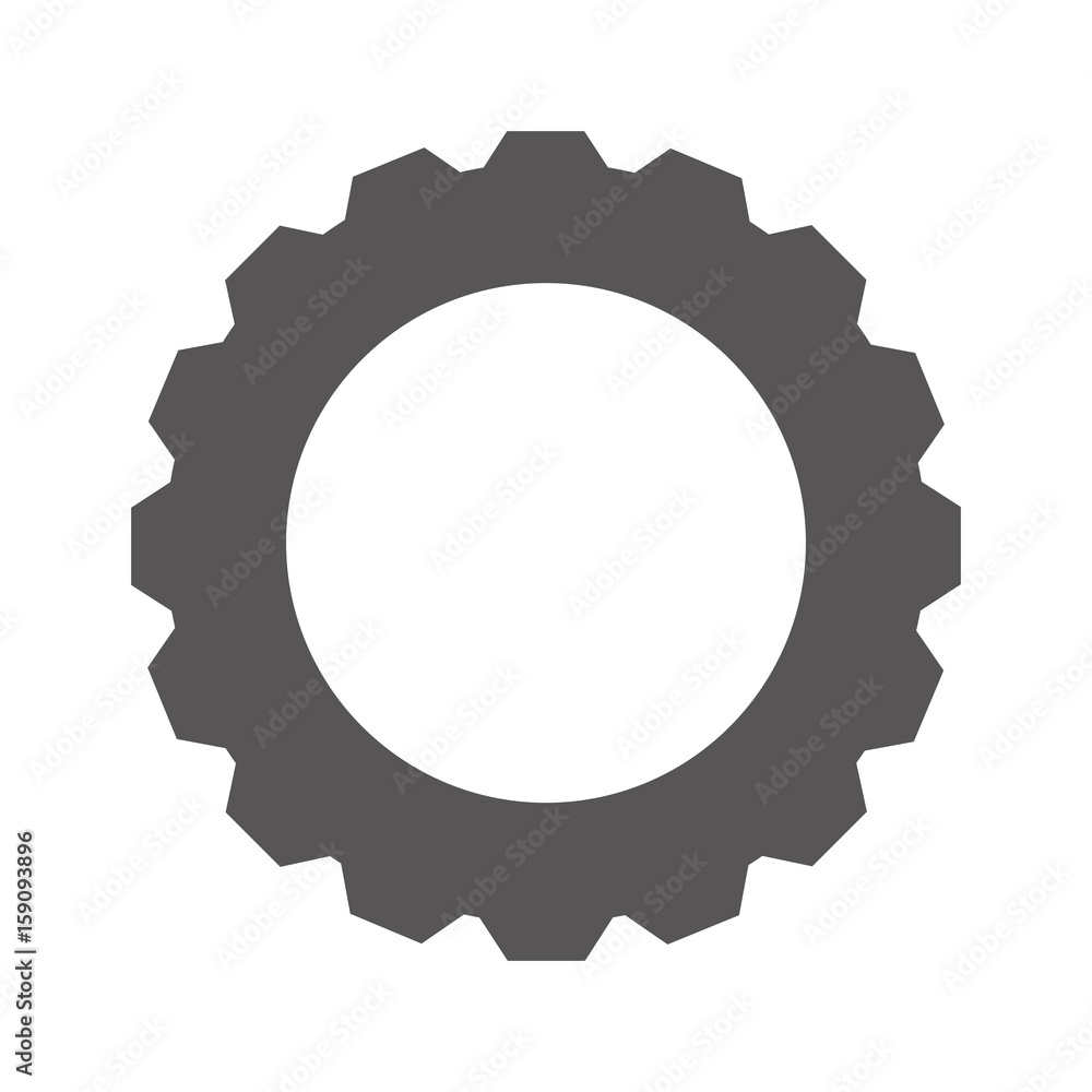 gear wheel icon over white background vector illustration gear wheel icon over white background vector illustration