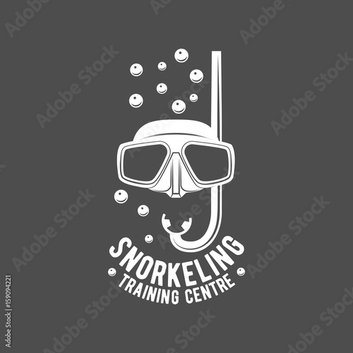 diving vintage labels and logos