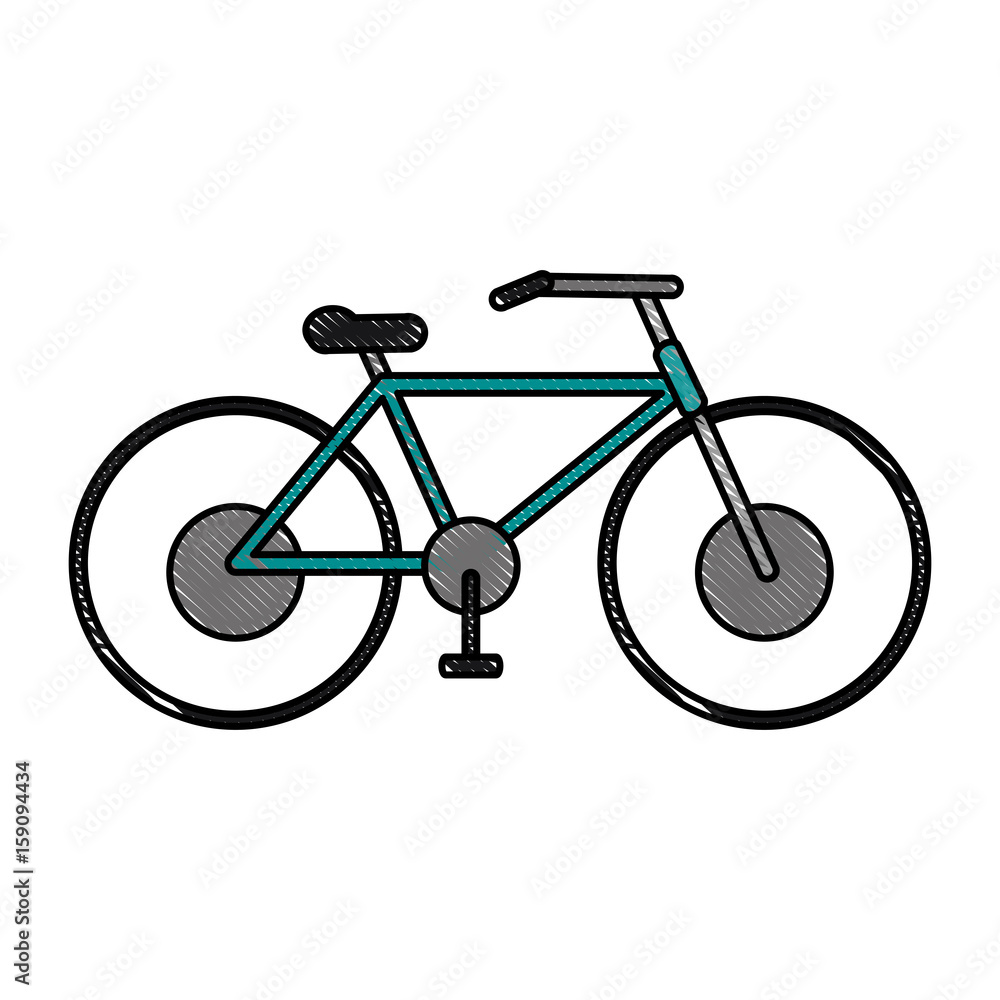 bycicle flat illustration icon vector design graphic scribble bycicle flat illustration icon vector design graphic scribble