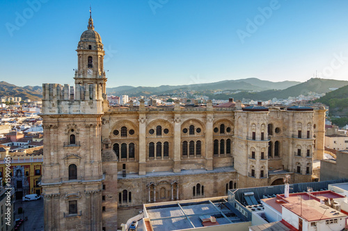 Cityscape of Malaga Cathedral