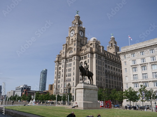 Liver building, liverpool, united kingdom, circa 9th June 2017