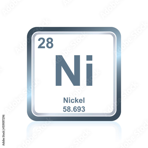 Chemical element nickel from the Periodic Table