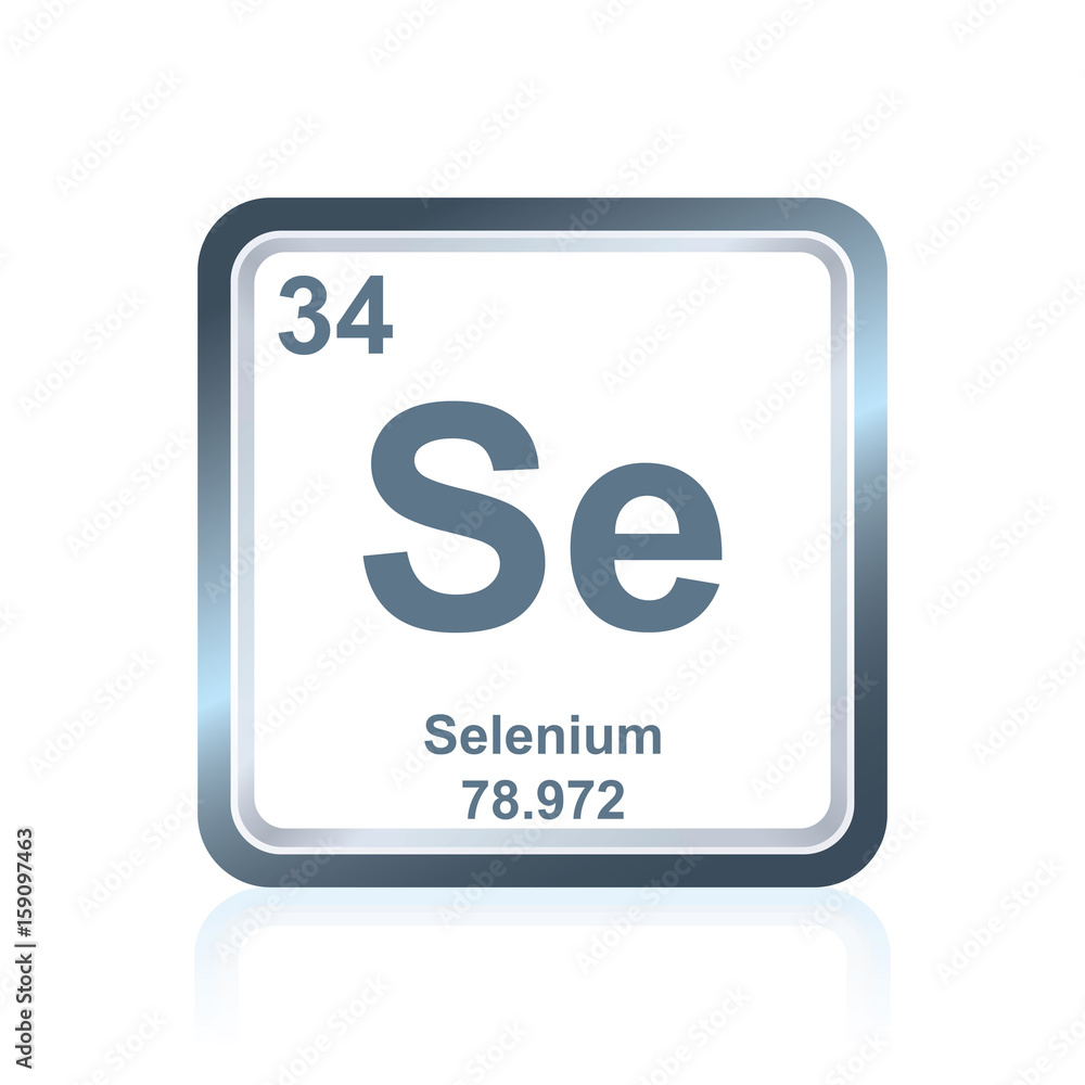 Chemical element selenium from the Periodic Table Chemical element selenium from the Periodic Table