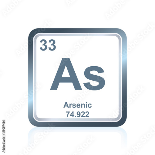 Chemical element arsenic from the Periodic Table