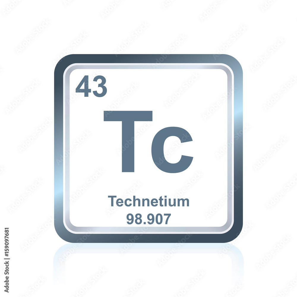 Chemical element technetium from the Periodic Table Chemical element technetium from the Periodic Table