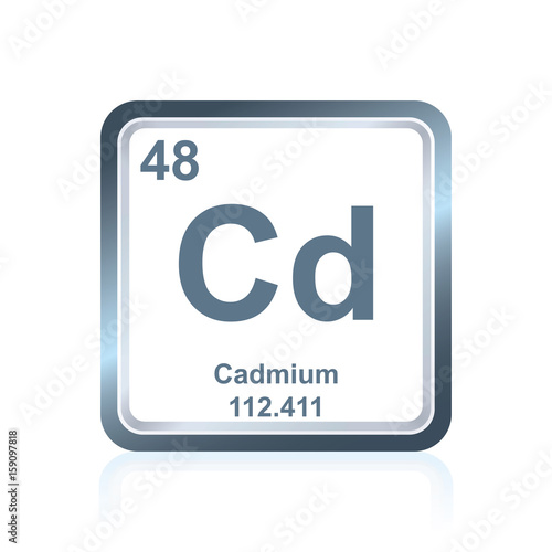 Chemical element cadmium from the Periodic Table