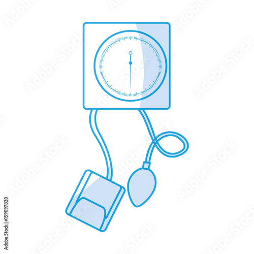shadow blue blood plessure apparatus cartoon vector graphic design