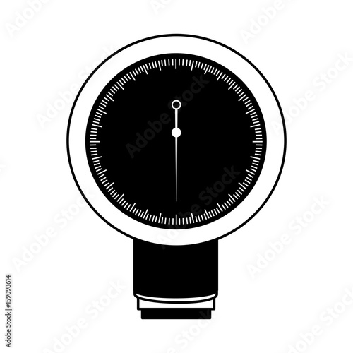 black icon blood plessure apparatus cartoon vector graphic design