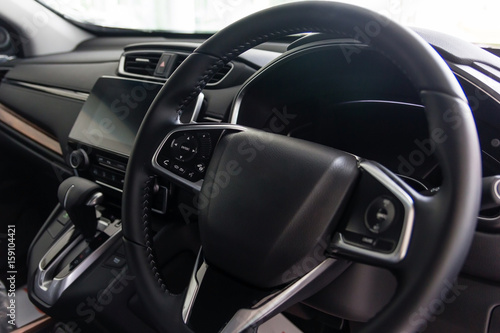 Modern car interior (shallow DOF - selective focus  color toned image) © navintar