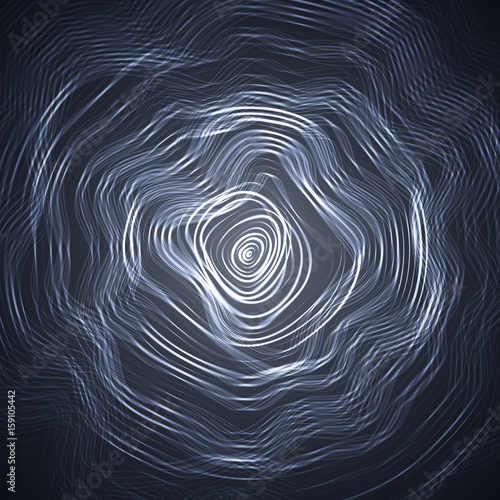 Abstract Moire Texture Vector. Moire Waves. Modern Creative Backdrop. Moire Effect.