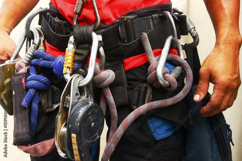Climbing Gear and Safety Harness