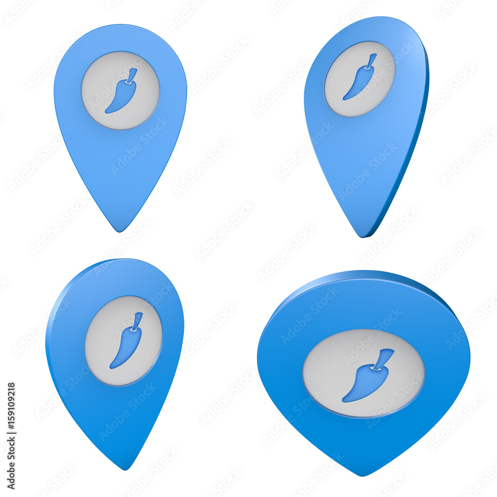Pinezka GPS lokalizacja na mapie 3D z ikoną Pinezka GPS lokalizacja na mapie 3D z ikoną