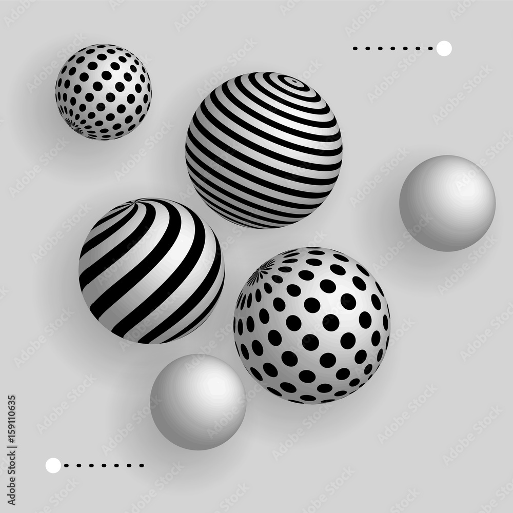 Abstract 3d balls floating in the air Abstract 3d balls floating in the air