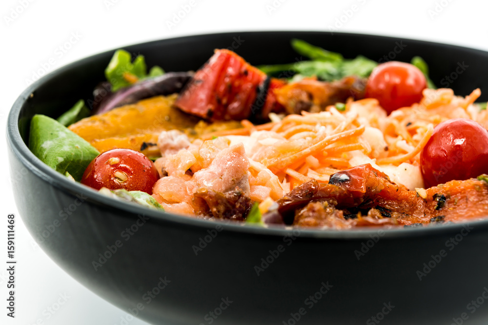Fresh seafood salad with smoked salmon Fresh seafood salad with smoked salmon